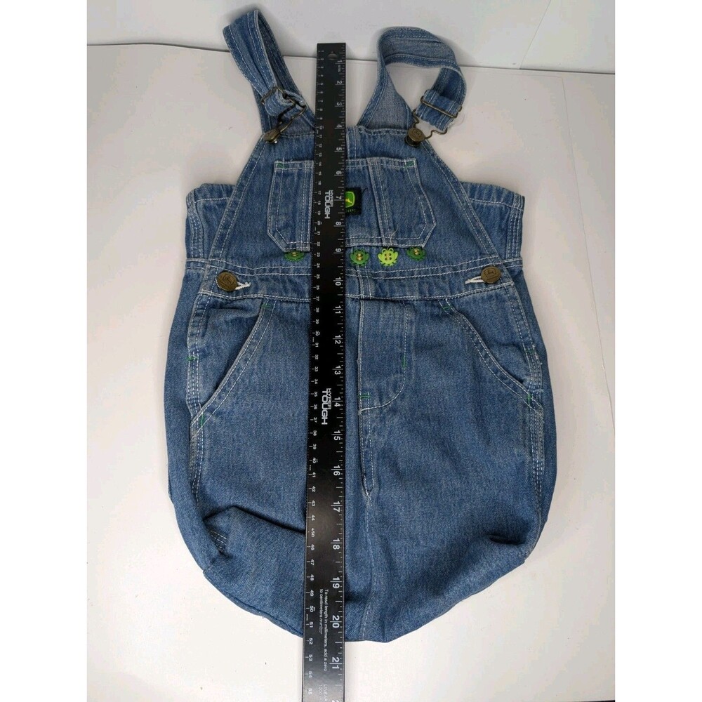 Upcycled John Deere Denim Overall Tote Bag Boho Frog Handcrafted Kidcore - Picture 2 of 10